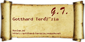 Gotthard Terézia névjegykártya