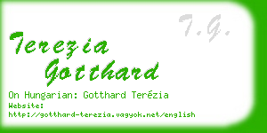 terezia gotthard business card